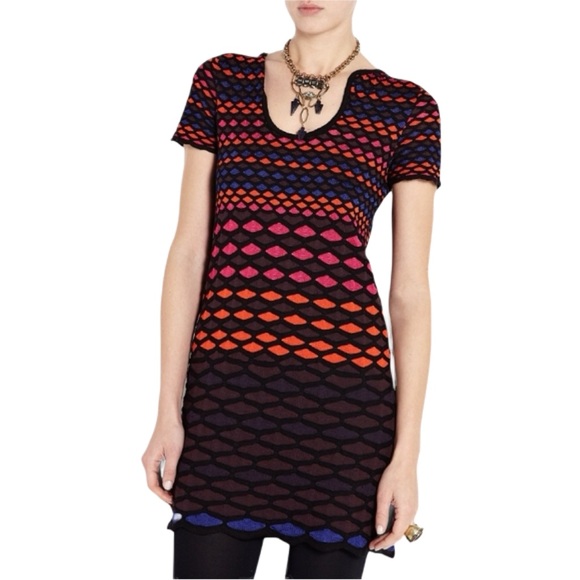 M by Missoni Dresses & Skirts - M by Missoni Multicolored Geometric Kinit Mini Dress